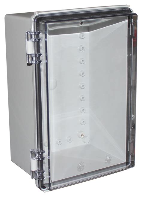 wide electrical enclosures|electrical enclosure with clear door.